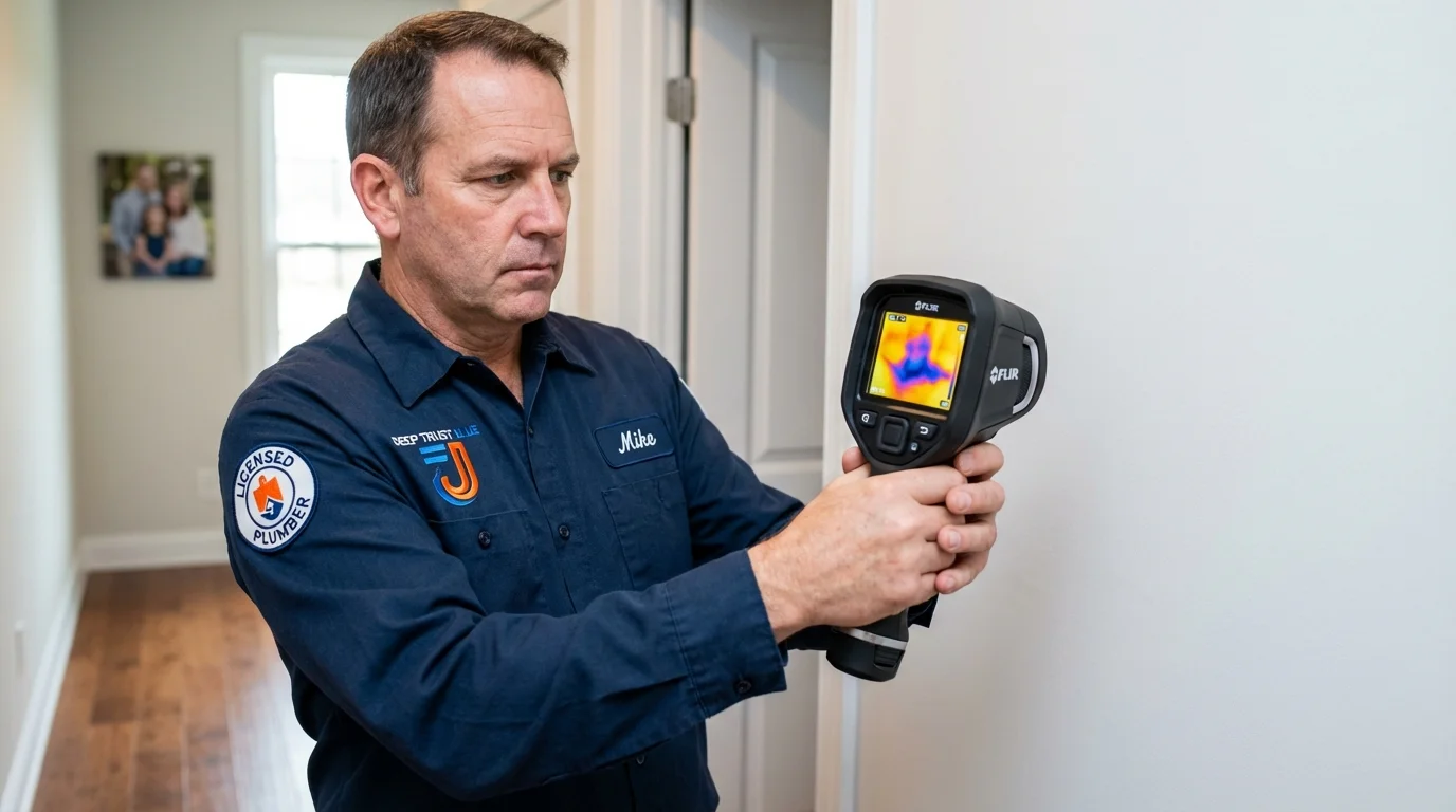 Thermal imaging leak detection by Johns Plumbing LLC in San Juan Capistrano